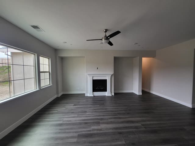 White Chooz Painters logo with blue background placeholder for paintig company logos