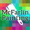 This is an image from McFarlin Painting, located in Wisconsin. The logo for McFarlin Painting features a colorful grid-style background with bold black text, representing a professional residential painting company.