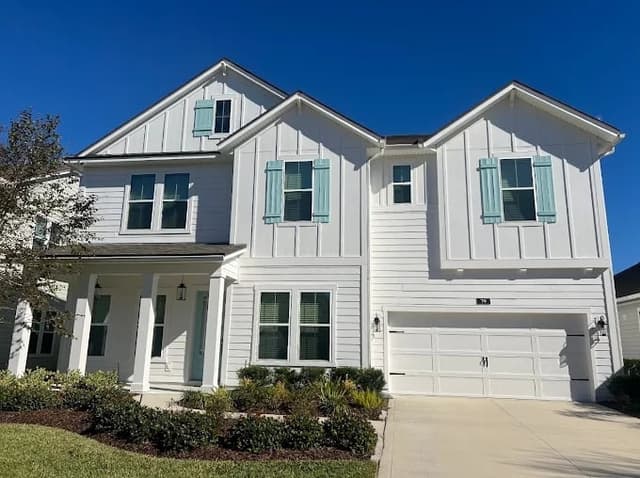 White Chooz Painters logo with blue background placeholder for paintig company logos