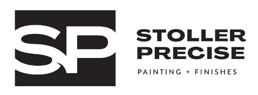 Logo for Stoller Precise Painting & Finishes, a painting company in Bloomington, Illinois.