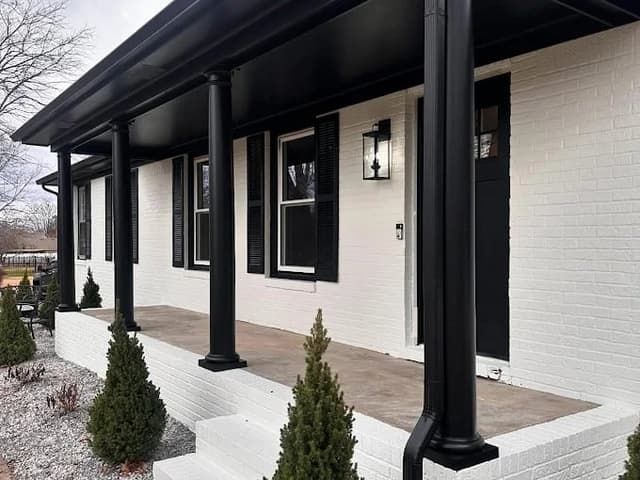 White Chooz Painters logo with blue background placeholder for paintig company logos