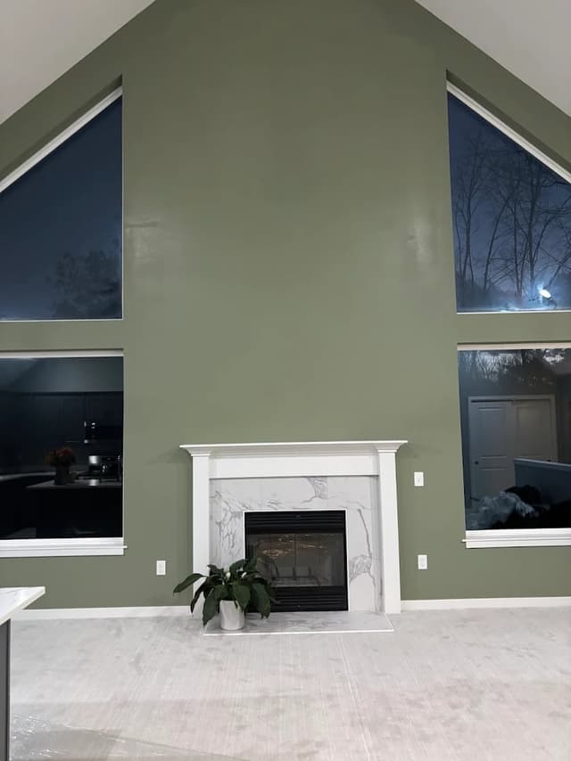 White Chooz Painters logo with blue background placeholder for paintig company logos