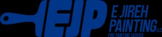 This is an image from E Jireh Painting LLC, located in Pennsylvania. The logo for E Jireh Painting LLC features bold blue stylized lettering with a clean, professional design.