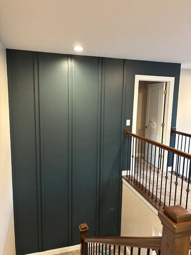 White Chooz Painters logo with blue background placeholder for paintig company logos