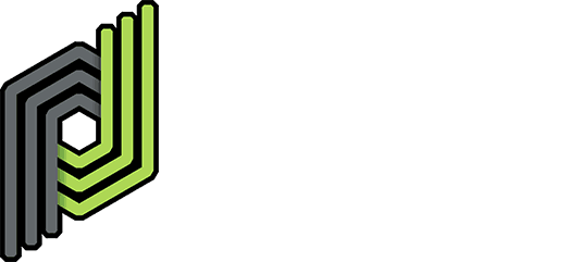 This is an image from Diamondback Painting, located in Texas. The logo for Diamondback Painting features layered geometric shapes in black and green beside bold modern text.