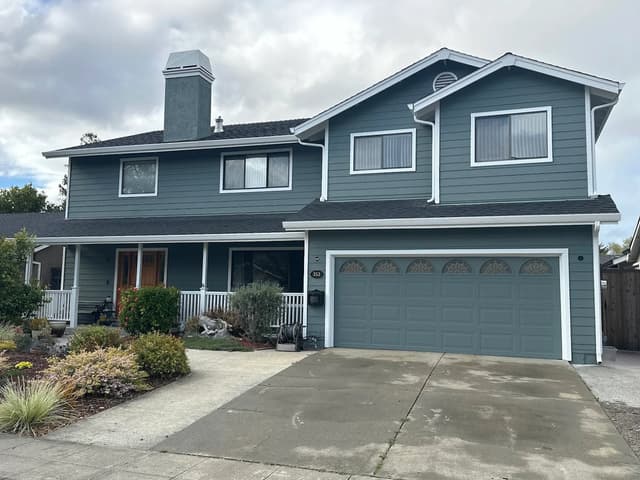 White Chooz Painters logo with blue background placeholder for paintig company logos