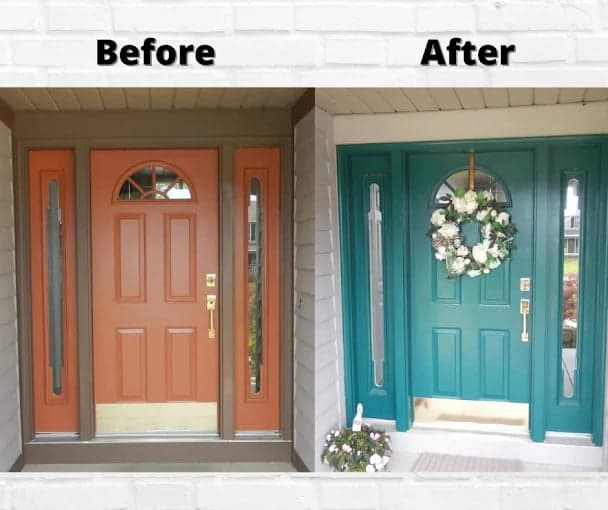 White Chooz Painters logo with blue background placeholder for paintig company logos