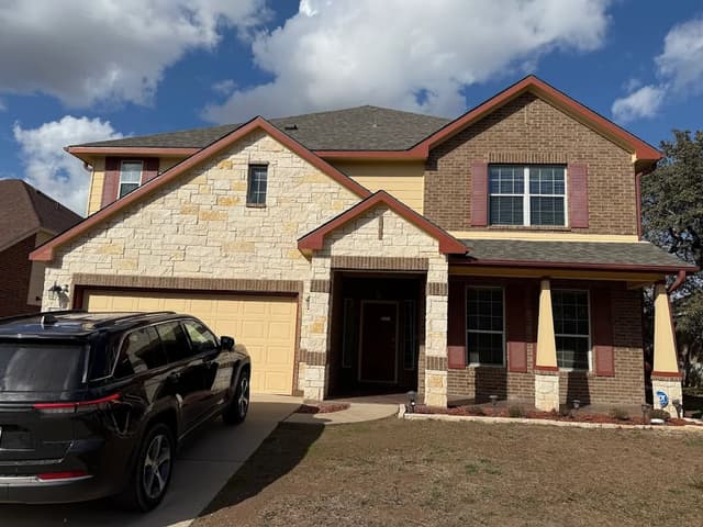 White Chooz Painters logo with blue background placeholder for paintig company logos