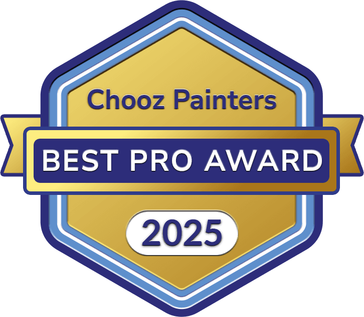 Roman Paint Pros has been given a Chooz Painters [object Object] in gold badge in 2025