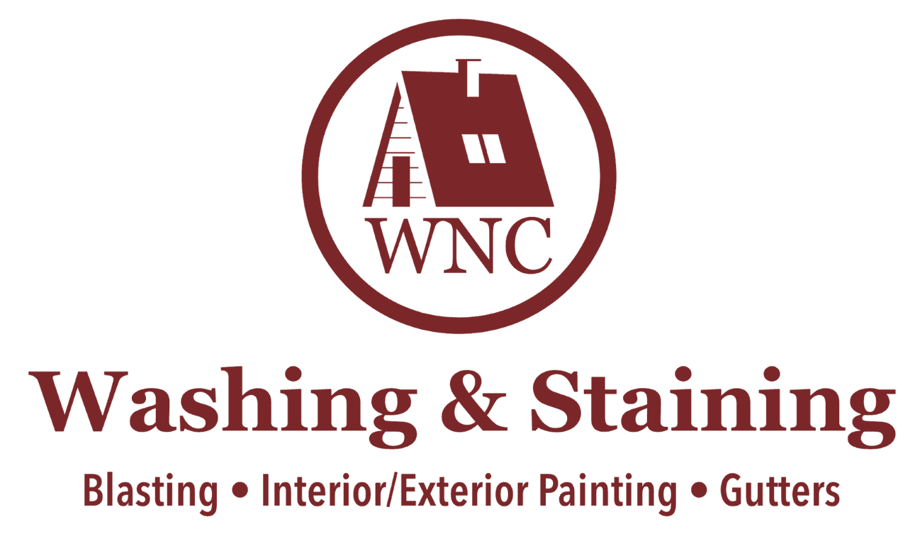Logo for WNC Blast/Wash & Staining, a painting company in Maggie Valley, NC.