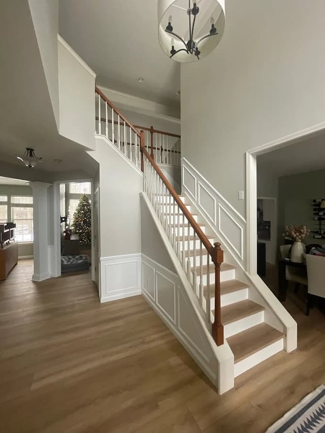 White Chooz Painters logo with blue background placeholder for paintig company logos