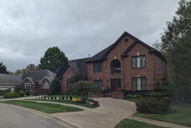 White Chooz Painters logo with blue background placeholder for paintig company logos