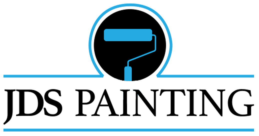 This is an image from JDS Painting, located in Pennsylvania. The logo for JDS Painting features a blue paint roller icon over a black circular background with bold company lettering beneath it.