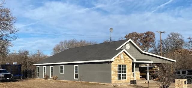 White Chooz Painters logo with blue background placeholder for paintig company logos