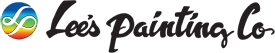 This is an image from Lee’s Painting Co, located in California. The logo for Lee’s Painting Co features clean script-style lettering with a modern, professional design that reflects the company’s painting services.