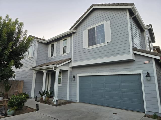 White Chooz Painters logo with blue background placeholder for paintig company logos