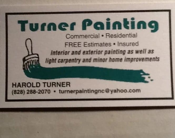 Logo for Turner Painting LLC, a painting company in Rutherfordton, NC.
