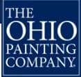 This is an image from The Ohio Painting Company, located in Ohio. The image shows the official company logo with white typography on a blue background representing the brand identity of the painting contractor.