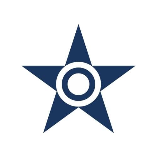 This is an image from Blue Star Paint & Property Services LLC, located in Massachusetts. The logo for Blue Star Paint & Property Services LLC features a navy-blue five-pointed star with a circular emblem in the center.