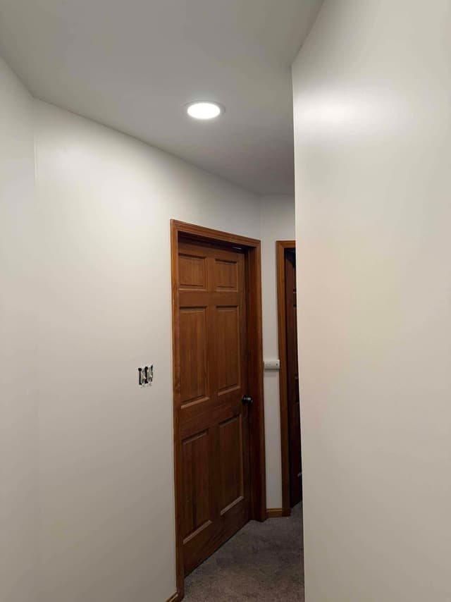 White Chooz Painters logo with blue background placeholder for paintig company logos