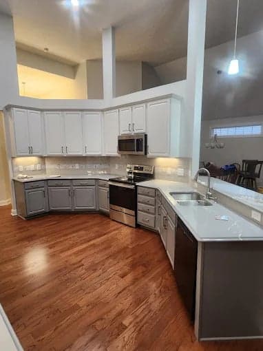 White Chooz Painters logo with blue background placeholder for paintig company logos