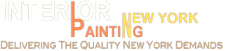 This is an image from Interior Finishing NYC, located in New York. The logo for Interior Finishing NYC features bold uppercase text with 'Interior' in white, 'Painting' in orange, and 'New York' in yellow, along with the tagline ‘Delivering the Quality New York Demands.
