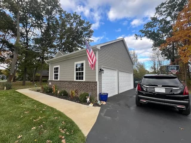 White Chooz Painters logo with blue background placeholder for paintig company logos