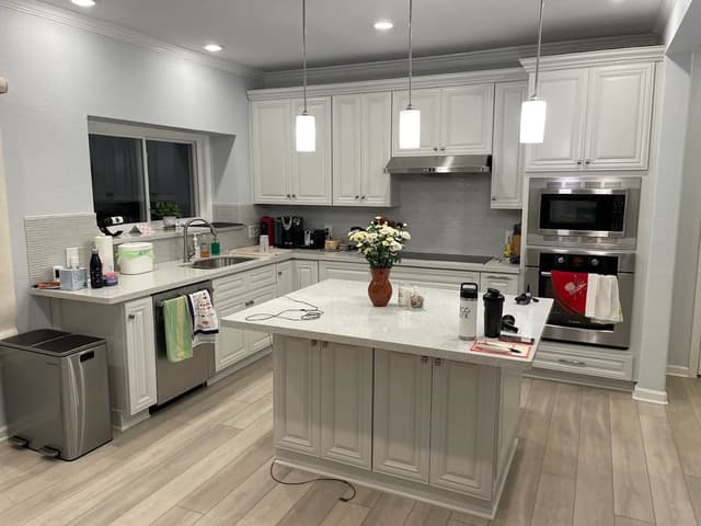 White Chooz Painters logo with blue background placeholder for paintig company logos