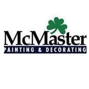 This is an image from McMaster Painting and Decorating company, located in Bellwood, IL The image is a McMaster Painting & Decorating logo with green shamrock design – professional residential and commercial painting contractor