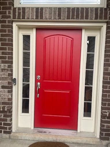 White Chooz Painters logo with blue background placeholder for paintig company logos